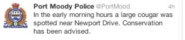Port Moody Police Tweet