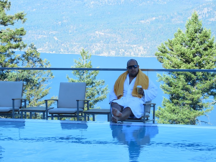 Infinity Pool at The Sparkling Hill Resort Vernon, BC