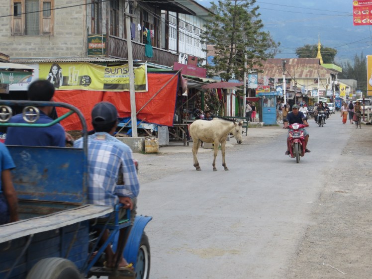 The town of Nyaung Shwe, Myanmar.