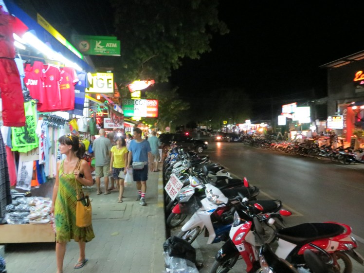 Walking the streets of Au Nang, Krabi, Thailand.