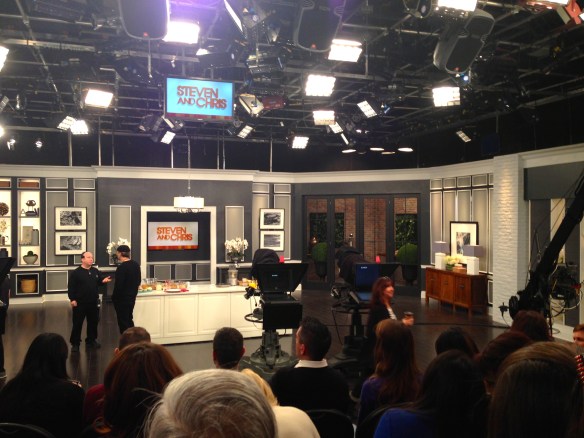 Steven and Chris set at the CBC studio.