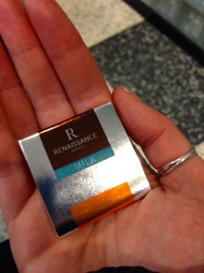 A Renaissance Hotel chocolate from my hotel room.